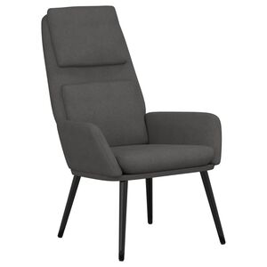 vidaXL Relaxačn&iacute; židle tmavě &scaron;ed&aacute; textil