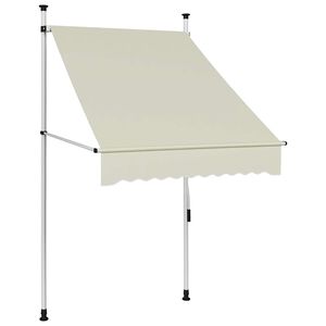 vidaXL Ručně zatahovac&iacute; mark&yacute;za 100 cm kr&eacute;mov&aacute;