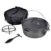 vidaXL Litinov&yacute; hrnec 11,3 L Dutch Oven s př&iacute;slu&scaron;enstv&iacute;m