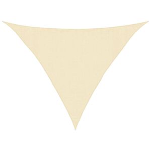 vidaXL Plachta proti slunci 160 g/m&sup2; kr&eacute;mov&aacute; 3,5 x 3,5 x 4,9 m HDPE