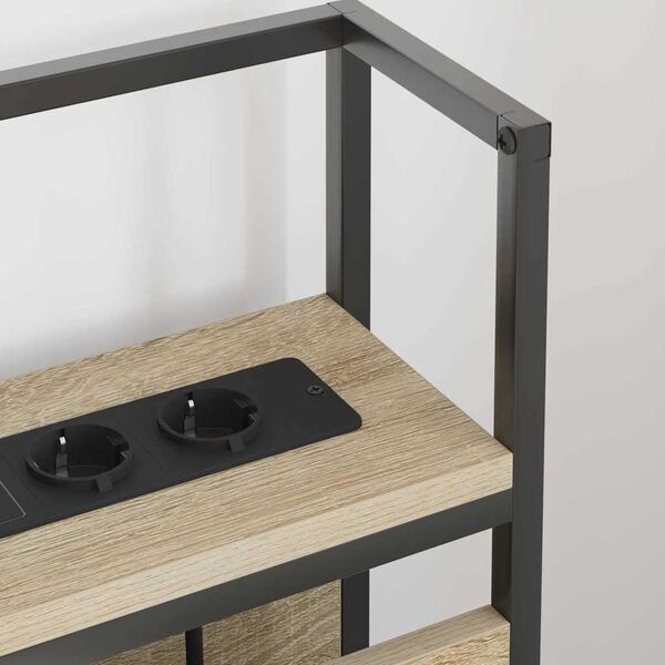 vidaXL &Uacute;ložn&eacute; čelo postele s polic&iacute; dub sonoma 180 cm Kompozitn&iacute; dřevo