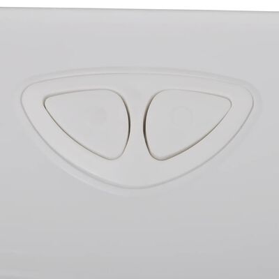 vidaXL Splachovací WC nádržka se spodním přívodem vody 3/6 l bílá