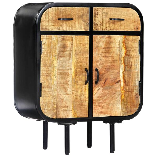 vidaXL Příborník 60 x 30 x 75 cm masivní mangovník a železo