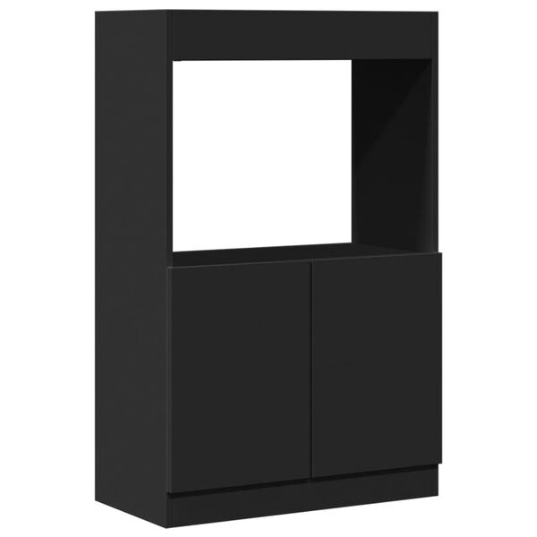 vidaXL Skř&iacute;ň highboard čern&aacute; 63 x 33 x 100 cm kompozitn&iacute; dřevo
