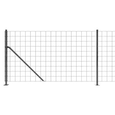 vidaXL Drátěný plot s přírubami antracitový 1,1 x 25 m