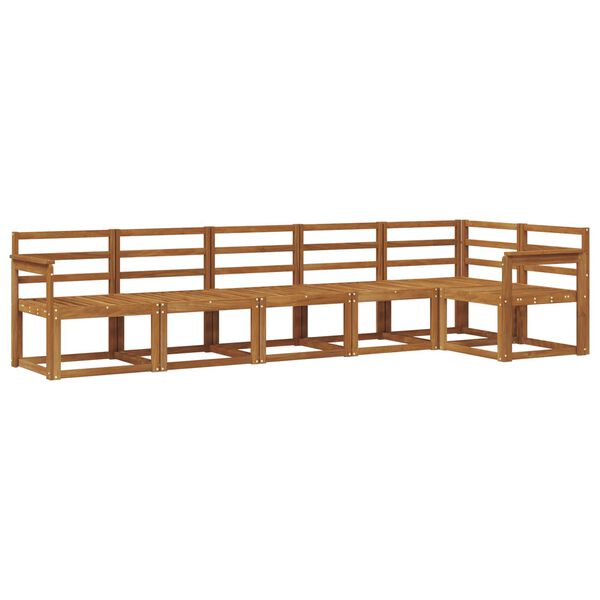 vidaXL Venkovn&iacute; pohovkov&aacute; souprava 6 pcs Př&iacute;rodn&iacute;