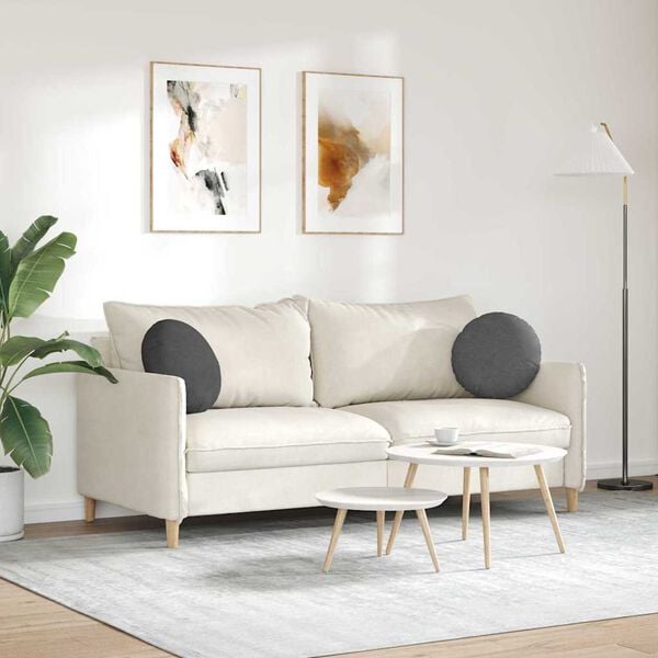 vidaXL Pol&scaron;t&aacute;ře na sedadla 2 pcs Tmavě &scaron;ed&aacute; &Oslash; 40 cm Žebrovan&aacute; l&aacute;tka