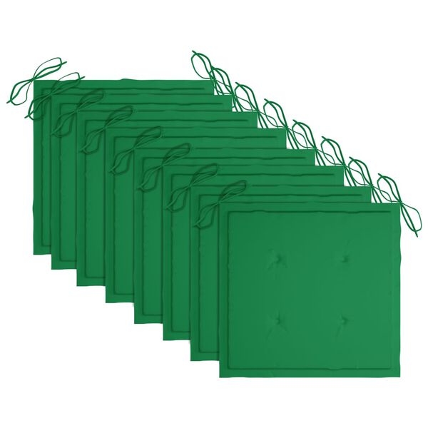 vidaXL Zahradn&iacute; j&iacute;deln&iacute; židle s podu&scaron;kami 8 ks masivn&iacute; ak&aacute;ciov&eacute; dřevo