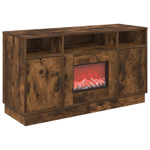vidaXL Elektrick&yacute; krb Kouřov&yacute; dub 100 x 33 x 55 cm Kompozitn&iacute; dřevo