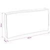 vidaXL Pol&scaron;t&aacute;ř List Vzor listů 120 x 60 x 12 cm Oxford l&aacute;tka