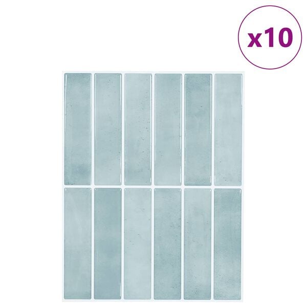 vidaXL Obd&eacute;ln&iacute;kov&aacute; dlažba 10 pcs &Scaron;edozelen&aacute; 29 x 23 x 0,08 cm