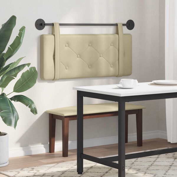 vidaXL Z&aacute;věsn&aacute; čeln&iacute; deska N&aacute;stěnn&yacute; Kr&eacute;mov&aacute; 100 cm Uměl&aacute; kůže