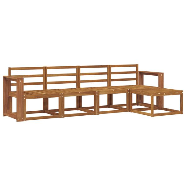 vidaXL Venkovn&iacute; pohovkov&aacute; souprava 5 pcs Př&iacute;rodn&iacute;