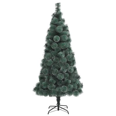 vidaXL Umělý vánoční stromek LED a sada koulí zelený 150 cm PVC a PE