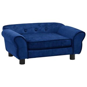 vidaXL Pohovka pro psy modr&aacute; 72 x 45 x 30 cm ply&scaron;