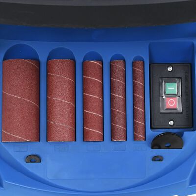vidaXL Oscilační vřetenová a pásová bruska 450 W modrá