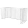 vidaXL Gabionov&aacute; z&aacute;stěna pro 3 popelnice ocelov&aacute; 250 x 100 x 120 cm