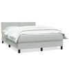vidaXL Box spring postel s matrac&iacute; světle &scaron;ed&aacute; 140x220 cm samet
