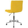 vidaXL Otočn&eacute; j&iacute;deln&iacute; židle 2 ks hořčicově žlut&eacute; samet