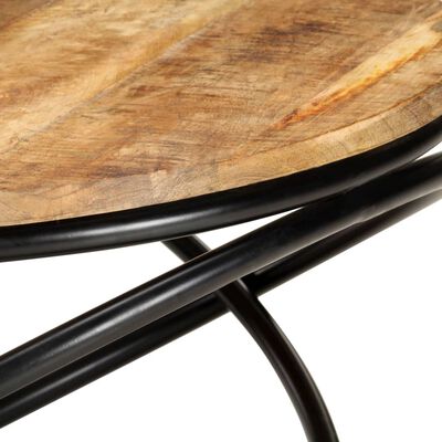 vidaXL Konferenční stolek černý 60x60x40 cm masivní hrubý mangovník