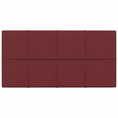 vidaXL Nástěnné panely 12 ks vínové 60 x 30 cm textil 2,16 m²