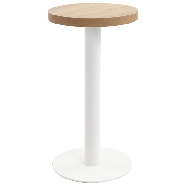 vidaXL Bistro stolek světle hnědý 40 cm MDF