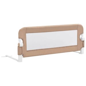 vidaXL Dětsk&aacute; z&aacute;brana k post&yacute;lce taupe 102 x 42 cm polyester