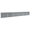 vidaXL Vyv&yacute;&scaron;en&yacute; z&aacute;hon pozinkovan&aacute; ocel 600 x 80 x 77 cm &scaron;ed&yacute;