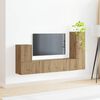 vidaXL Sestava TV skř&iacute;něk 3 pcs Artisanov&yacute; dub kompozitn&iacute; dřevo