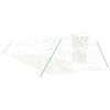 vidaXL Sklen&iacute;k s ocelov&yacute;m r&aacute;mem b&iacute;l&yacute; 36 m&sup2; 12 x 3 x 2 m