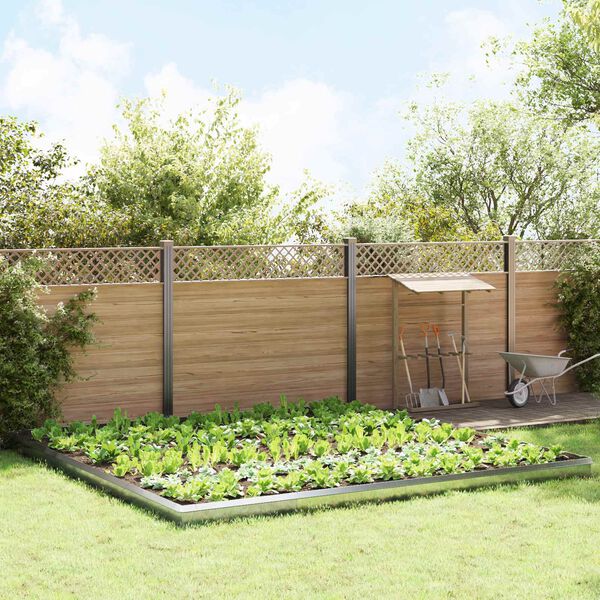 vidaXL Hlem&yacute;žďov&aacute; oplocen&iacute; 20 pcs Stř&iacute;brn&aacute; Pozinkovan&aacute; ocel