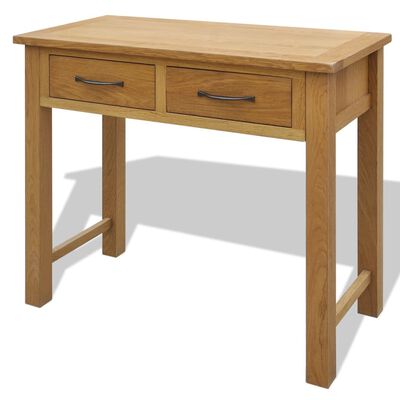 vidaXL Toaletní stolek se stoličkou masivní dubové dřevo
