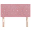 vidaXL Čelo postele s čelo Růžov&aacute; 90 cm Uměl&aacute; kůže