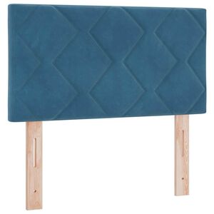 vidaXL Čelo postele Tmavě modr&aacute; 80 cm samet