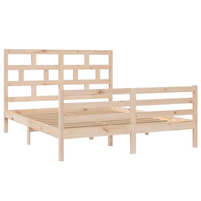 vidaXL Rám postele 150 x 200 cm King Size masivní dřevo