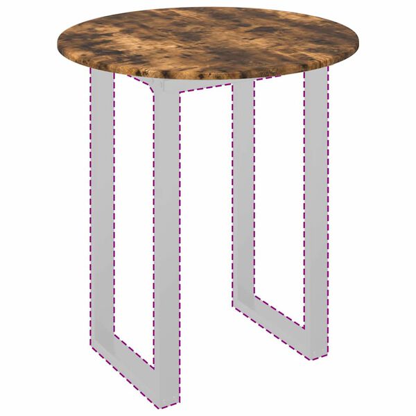 vidaXL Deska stolu Kouřov&yacute; dub 70 x 70 x 1,5 cm kompozitn&iacute; dřevo