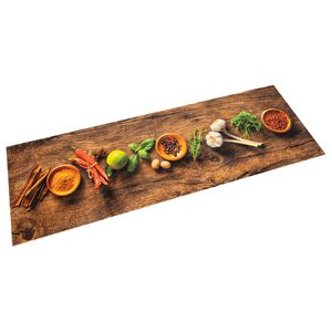 vidaXL Kuchyňsk&yacute; koberec omyvateln&yacute; Kořen&iacute; 45 x 150 cm samet
