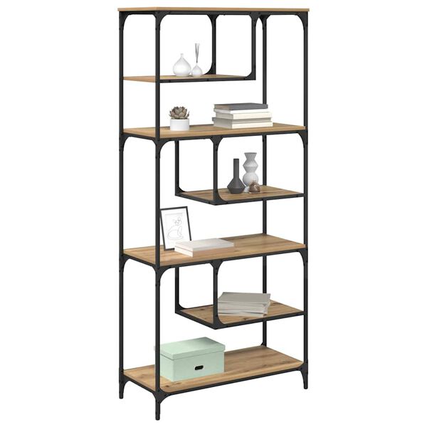 vidaXL knihovna dub artisan 81 x 36 x 176 cm Kompozitn&iacute; dřevo