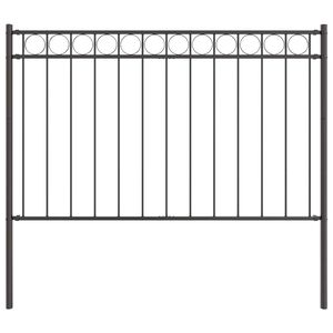 vidaXL Prvek plotu ASSEN 170 x 130 cm Ocel &Scaron;ed&aacute;