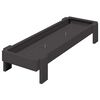 vidaXL Krmn&yacute; žlab pro kuře Čern&aacute; 80 x 28 x 13.5 cm