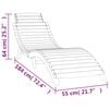 vidaXL Zahradn&iacute; leh&aacute;tka 2 ks b&iacute;l&aacute; 184 x 55 x 64 masivn&iacute; ak&aacute;ciov&eacute; dřevo