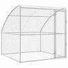 vidaXL Ps&iacute; kennel s &uacute;loži&scaron;těm Stř&iacute;brn&aacute; 2 x 2 x 2 m Pozinkovan&aacute; ocel