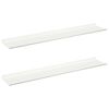 vidaXL Plovouc&iacute; police N&aacute;stěnn&yacute; 2 pcs B&iacute;l&yacute; 100 x 18 x 2,5 cm Ocel