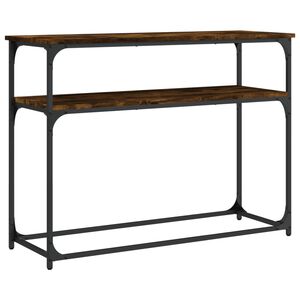vidaXL Konzolov&yacute; stolek kouřov&yacute; dub 100x35,5x75 cm kompozitn&iacute; dřevo