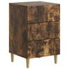 vidaXL Nočn&iacute; skř&iacute;ňka Kouřov&yacute; dub 43 x 41 x 66,5 cm Kompozitn&iacute; dřevo