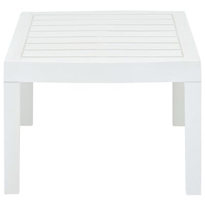 vidaXL Zahradní stolek bílý 78 x 55 x 38 cm plast