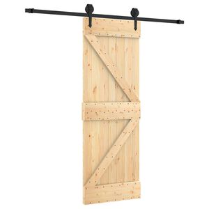 vidaXL Posuvn&eacute; dveře Přirozen&aacute; a čern&aacute; 70 x 210 cm