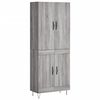 vidaXL Skř&iacute;ň highboard &scaron;ed&aacute; sonoma 69,5 x 34 x 180 cm kompozitn&iacute; dřevo