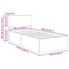 vidaXL R&aacute;m postele s čelo B&iacute;l&aacute; 100 x 200 cm kompozitn&iacute; dřevo