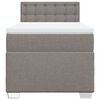 vidaXL Box spring postel s matrac&iacute; taupe 80x200 cm textil